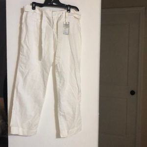 White Converse Pants with white belt. Size 14…